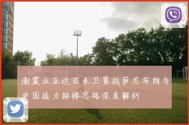 谢震业亚运百米卫冕战萨尼布朗与中国接力排棒思路深度解析